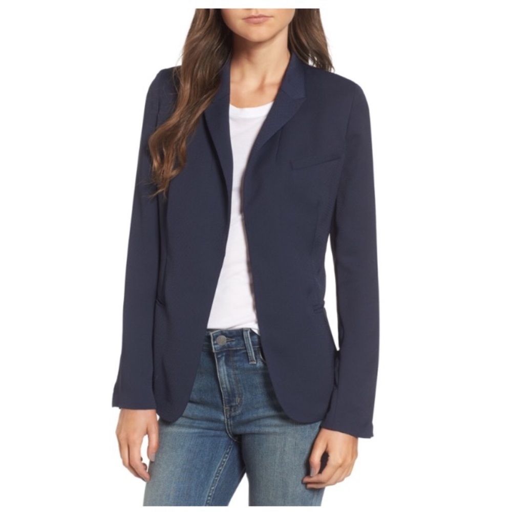 Treasure & Bond Navy jacquard blazer, Women’s size M